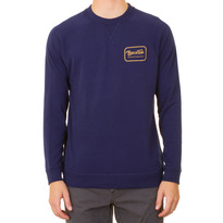 Brixton - Grade Crew Fleece - Navy/Gold