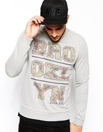 Sweatshirt With Brooklyn Print