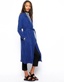 Duster Coat with Tie Front