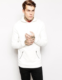 Long Hoodie With Zip Pockets