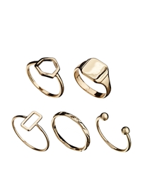 Sovereign And Shapes Ring Multipack