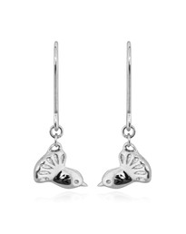 Fantail Earrings in Silver