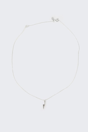 Lightning Bolt Necklace - silver