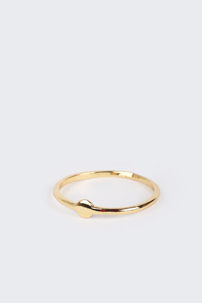Tiny Circle Ring - gold