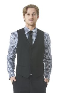 barker black suit vest