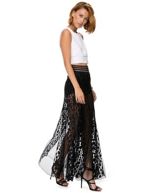Avalon Lace Panel Skirt