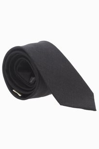 dark grey wool tie