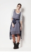 rosa dress blue smoke