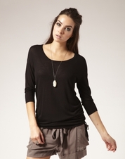 essential gathered side jumper