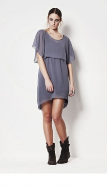 alisha dress blue smoke