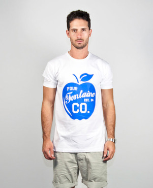 fourfontaine big apple tee (white)