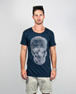 fourfontaine mens skull it scoop tee (navy)