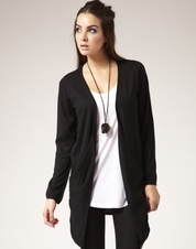 essential l/s drape pocket cardi