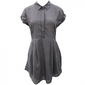 rope burnout dress charcoal