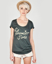 fourfontaine the first four scoop tee (charcoal)