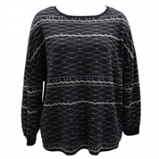 rope jacquard sweater