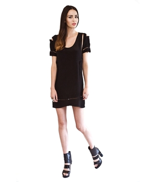 finders keepers live by night dress (black)