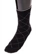 black argyle sock