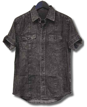 bambam black keys shirt - black acid wash