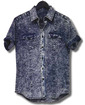 bambam black keys shirt - indigo acid wash