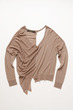 something else cut up sweater, bronze