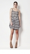 adele dress taupe stripe