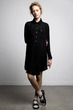 crossroads shirt dress, navy spot