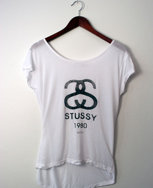 stussy refinery tee (white)