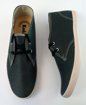 keds chukka oiled canvas - black