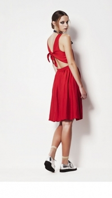 SLOANE DRESS RED