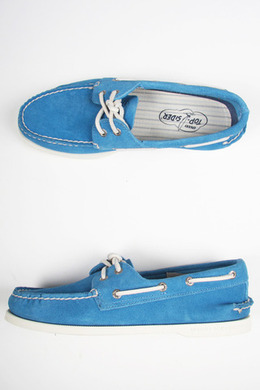 A/O  2 EYE SHOES, BLUE SUEDE