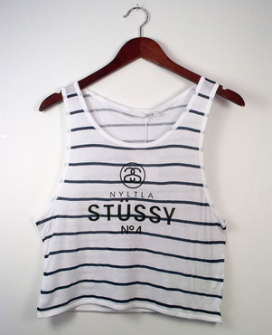 stussy marais crop tank