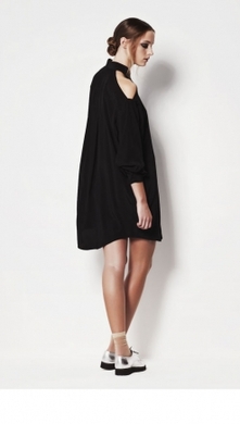 SCENARIO SHIRT DRESS BLACK