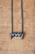 FANGS NECKLACE SILVER BLACK