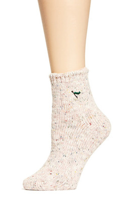 flag hiker anklet socks, pink