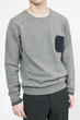 HUATECAM SWEATER, GREY MELANGE