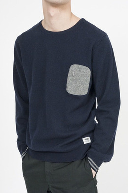 HUATECAM SWEATER, NAVY