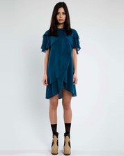 Fantail Dress - Petrol