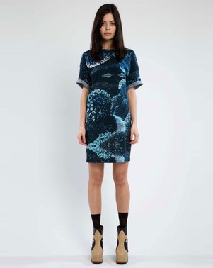 Tee Shirt Dress - Night Garden