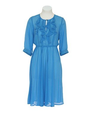 Phedra 3/4 Sleeve Dress - Sky Blue