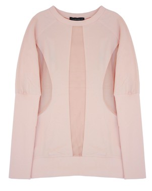 Cut-Out Sweater  - Soft Pink