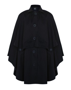 Vanessa Caped Trench - Black