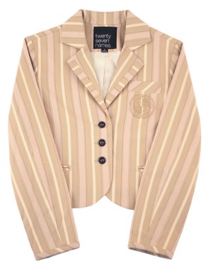 Run Deep Blazer - Sand Stripe