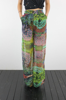 Silk Flare Pants