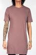 LONG WHITE RAIN T-SHIRT (RIBBED) PLUM