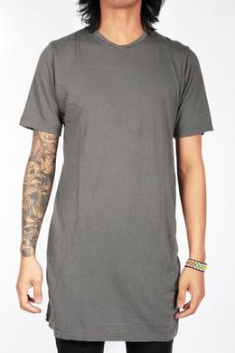 LONG WHITE RAIN T-SHIRT (RIBBED) LIGHT BROWN