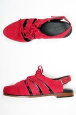 sultry sandal, Good As Gold/WhyWho Colab Rad Red