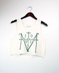 mooks witchcraft crop tank - white