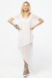 assymetrical dress, white