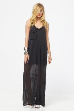 maxi dress, black